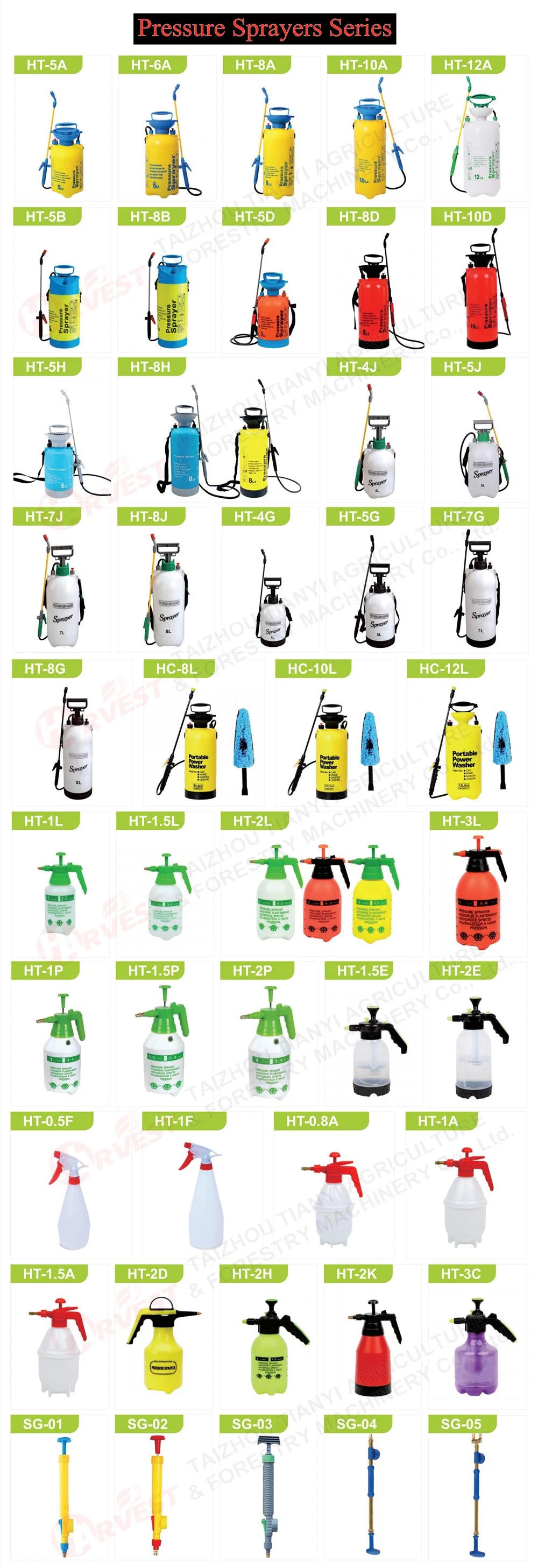 Air Compression Agricultural Hand Watering Flower Garden Cleaning Water Mist Spray Bottle Pressure Sprayer