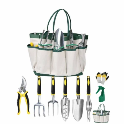 Специальный набор садовых инструментов для женщин из 8 предметов, набор садовых инструментов для цветочного дизайна, садовый инструмент с сумкой